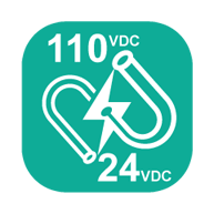 24 to 110 VDC Wide Power Input Range